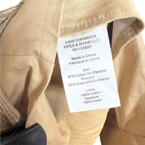 Veronica Beard Jaffe Buckled High Waisted Tailored Short in Khaki 14 MWT $385 - Picture 5 of 6